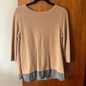 ¾ sleeve top